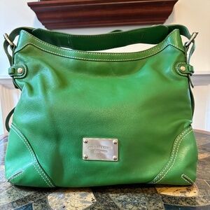 Michael Kors green shoulder bag